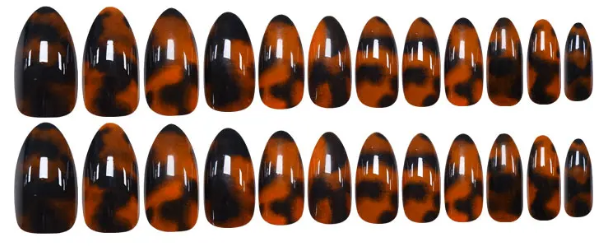 Shell Luxe β Brown Tortoise Press-On Nail Set