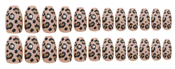 Wild Whisper – Brown Leopard Print Press-On Nail Set