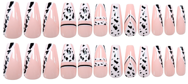 Moo’d Out – Cow Print Press-On Nail Set
